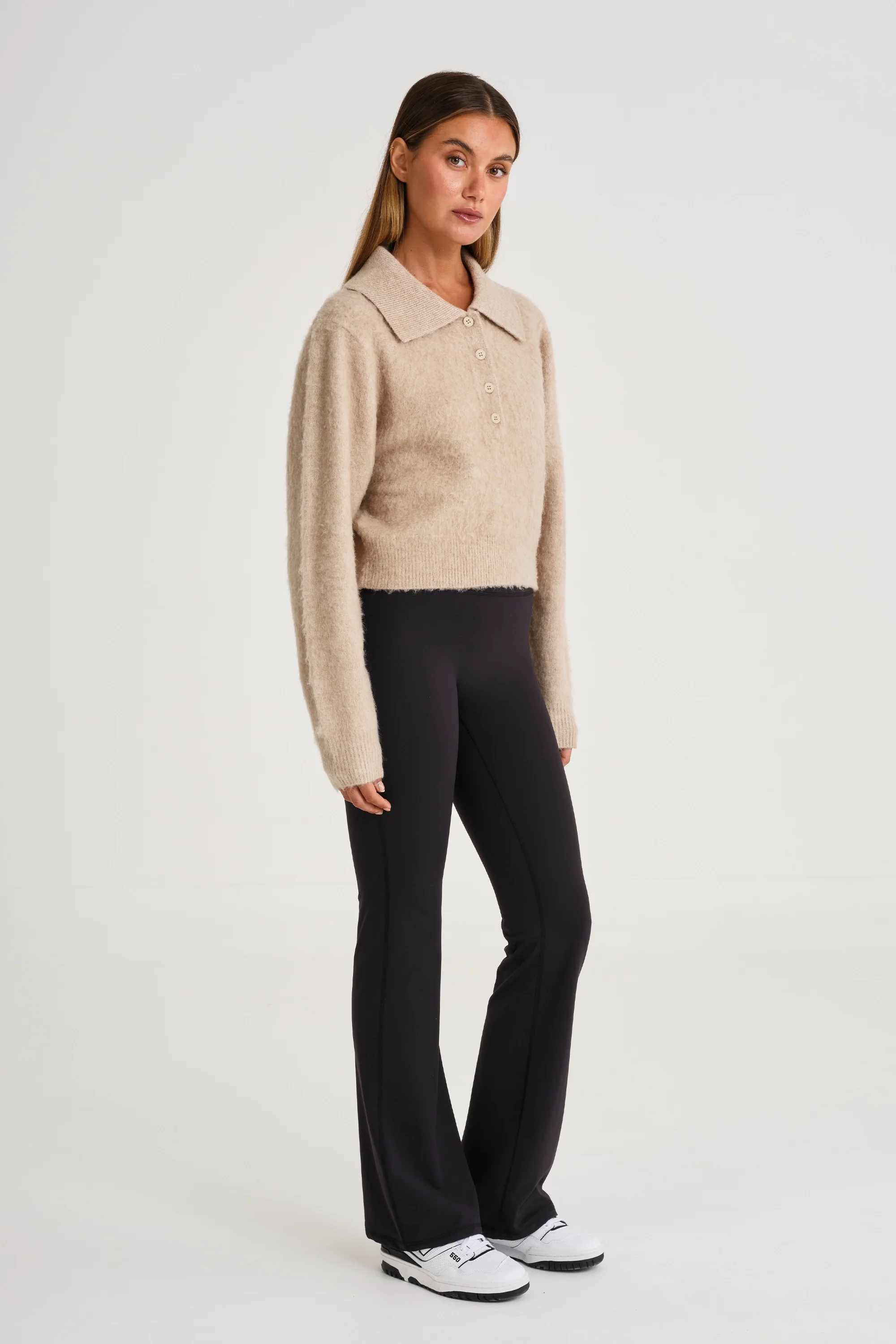 1/2 Button Polo Knit - Image 3