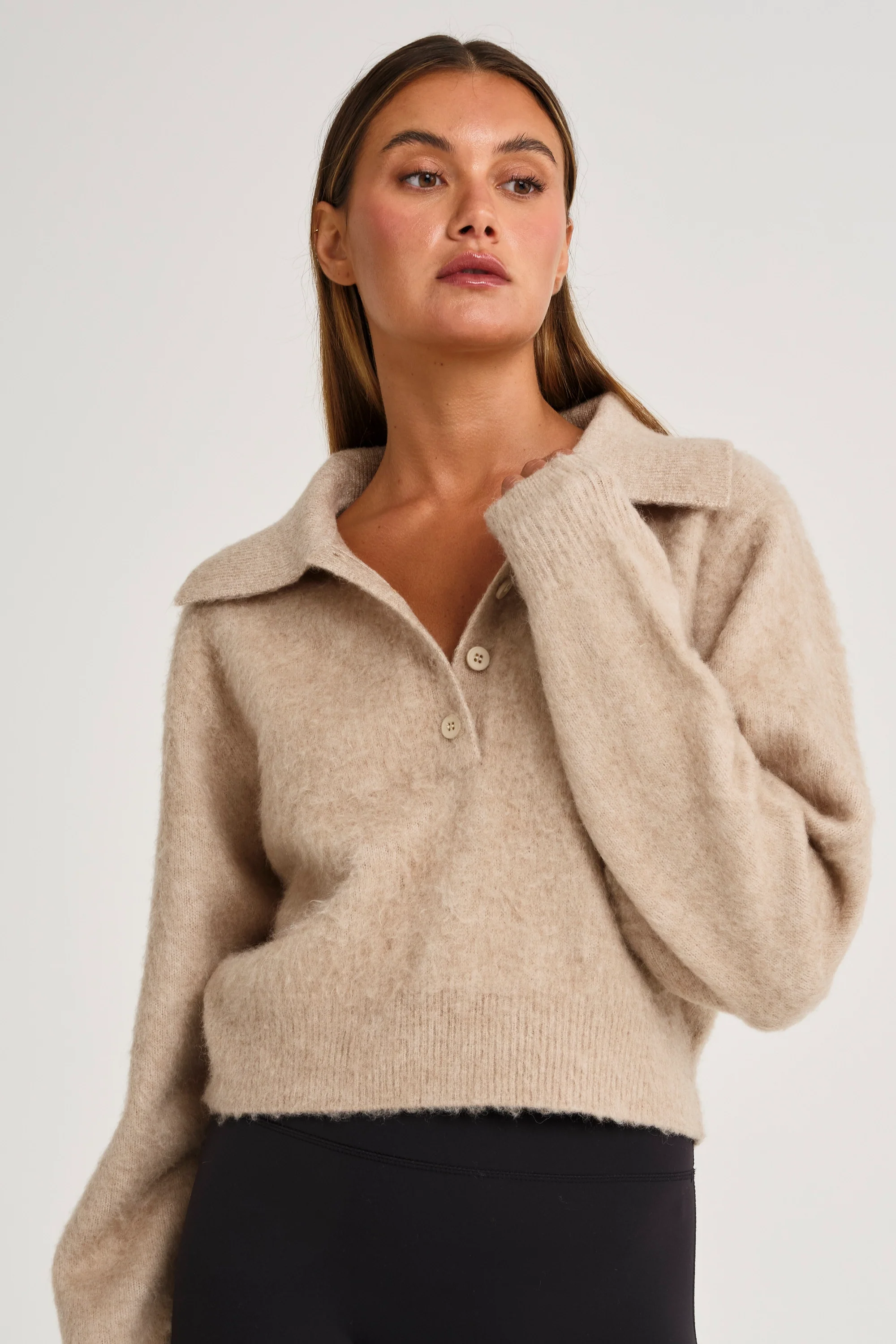 1/2 Button Polo Knit - Image 7