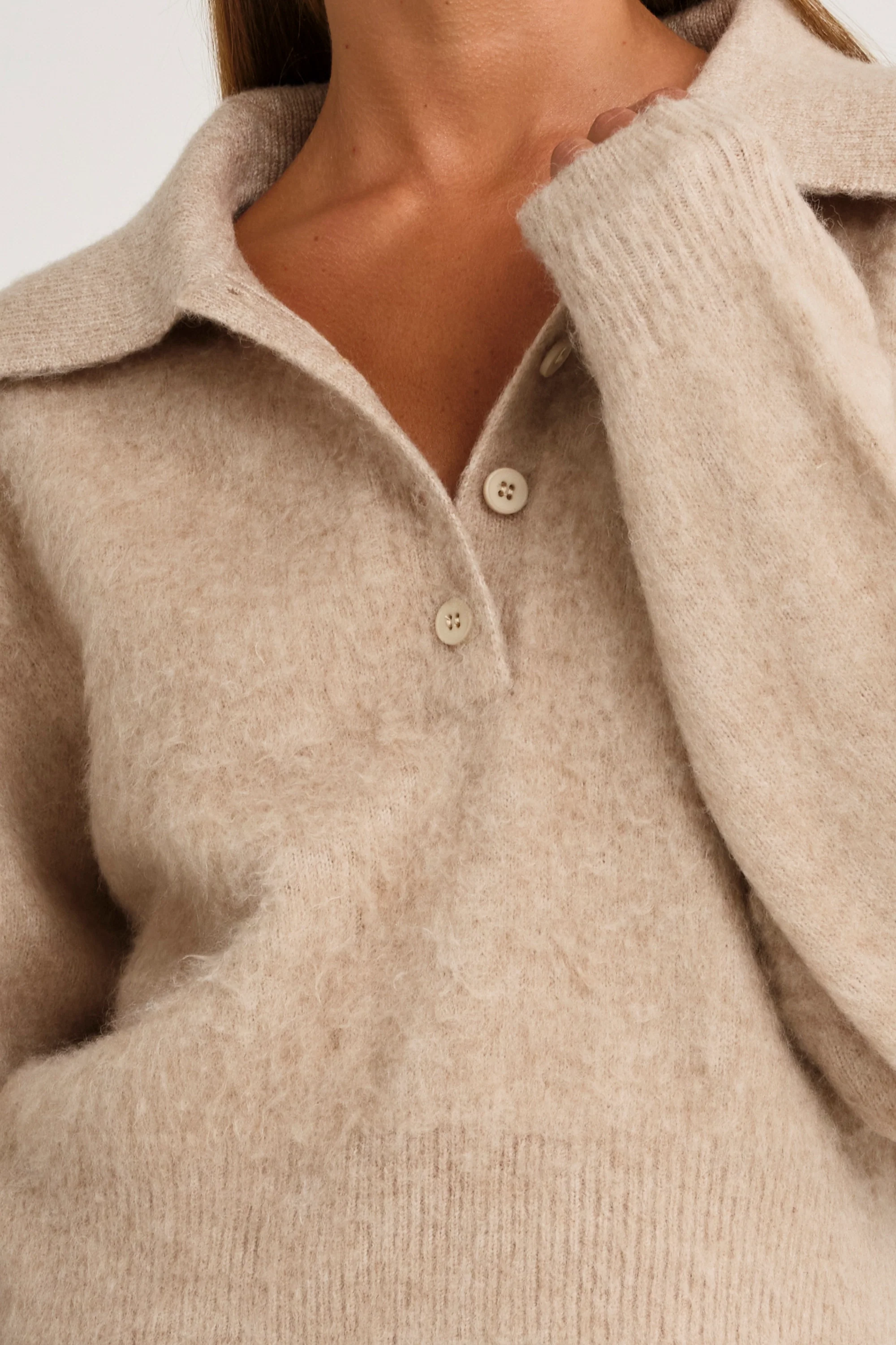 1/2 Button Polo Knit - Image 8