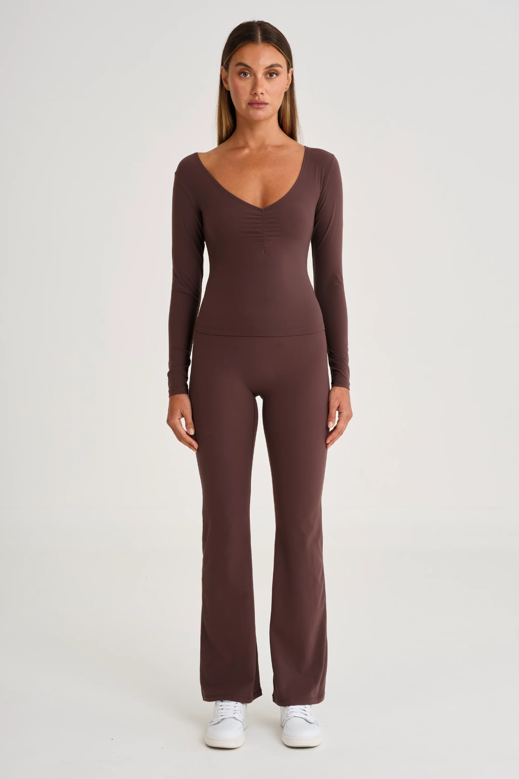 ALLFENIX CloudCore Lite Ruched V-Neck Long Sleeve - Image 3