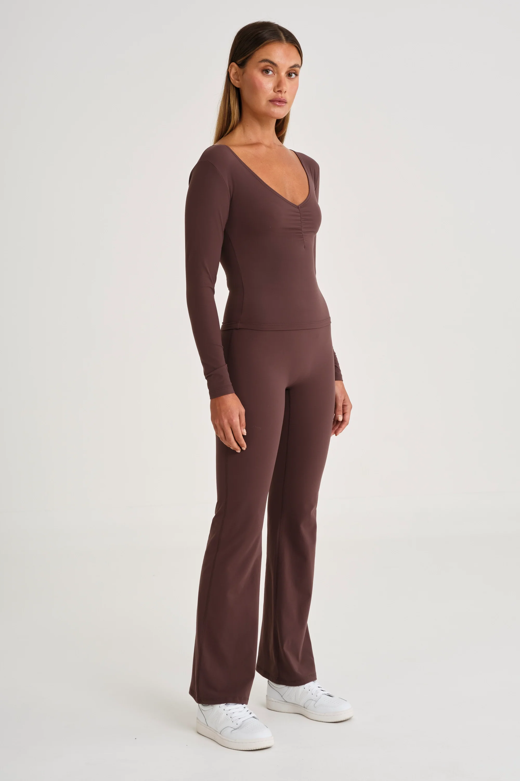 ALLFENIX CloudCore Lite Ruched V-Neck Long Sleeve - Image 4