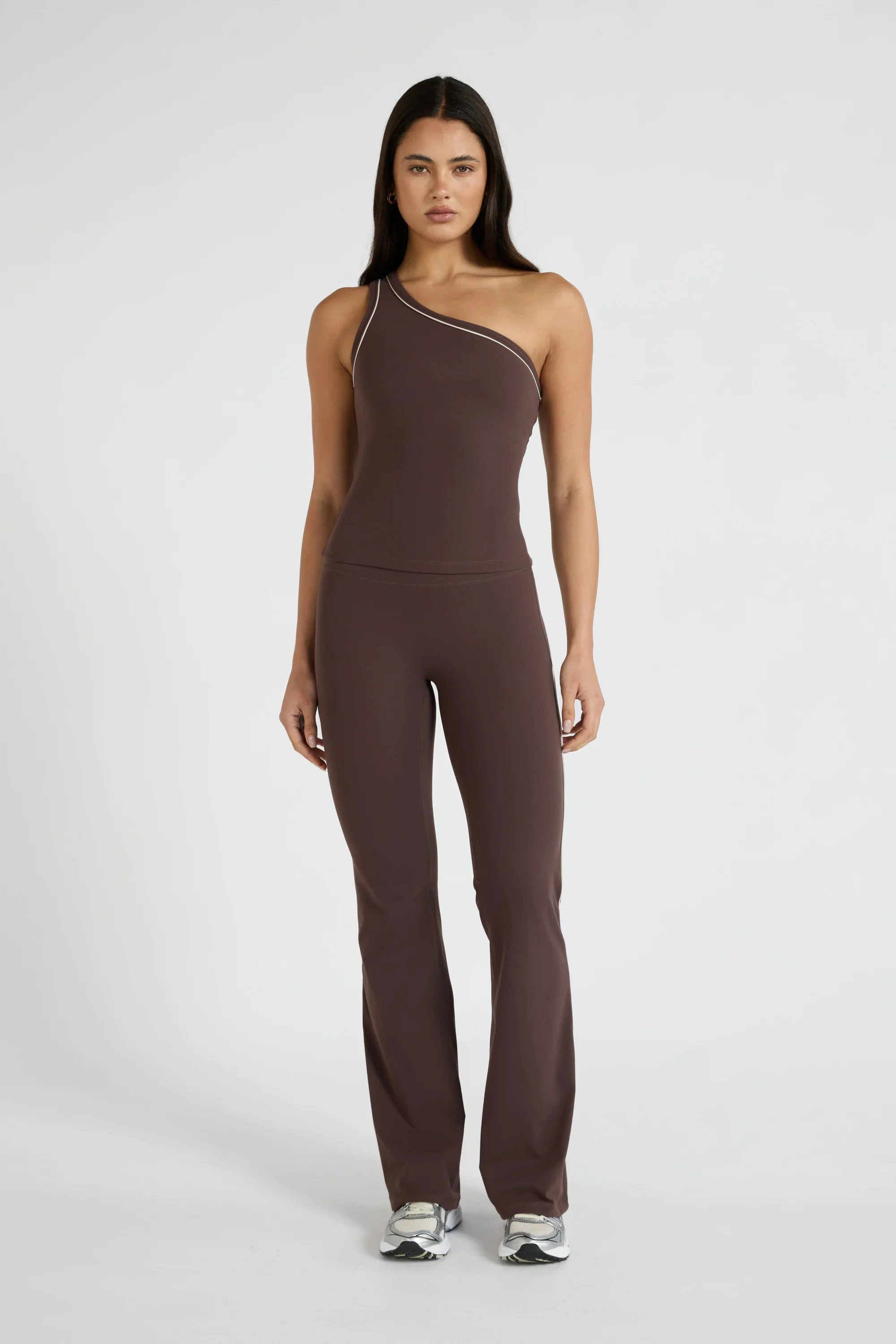 ALLFENIX CloudCore One Shoulder Contrast Piping Tank - Image 4