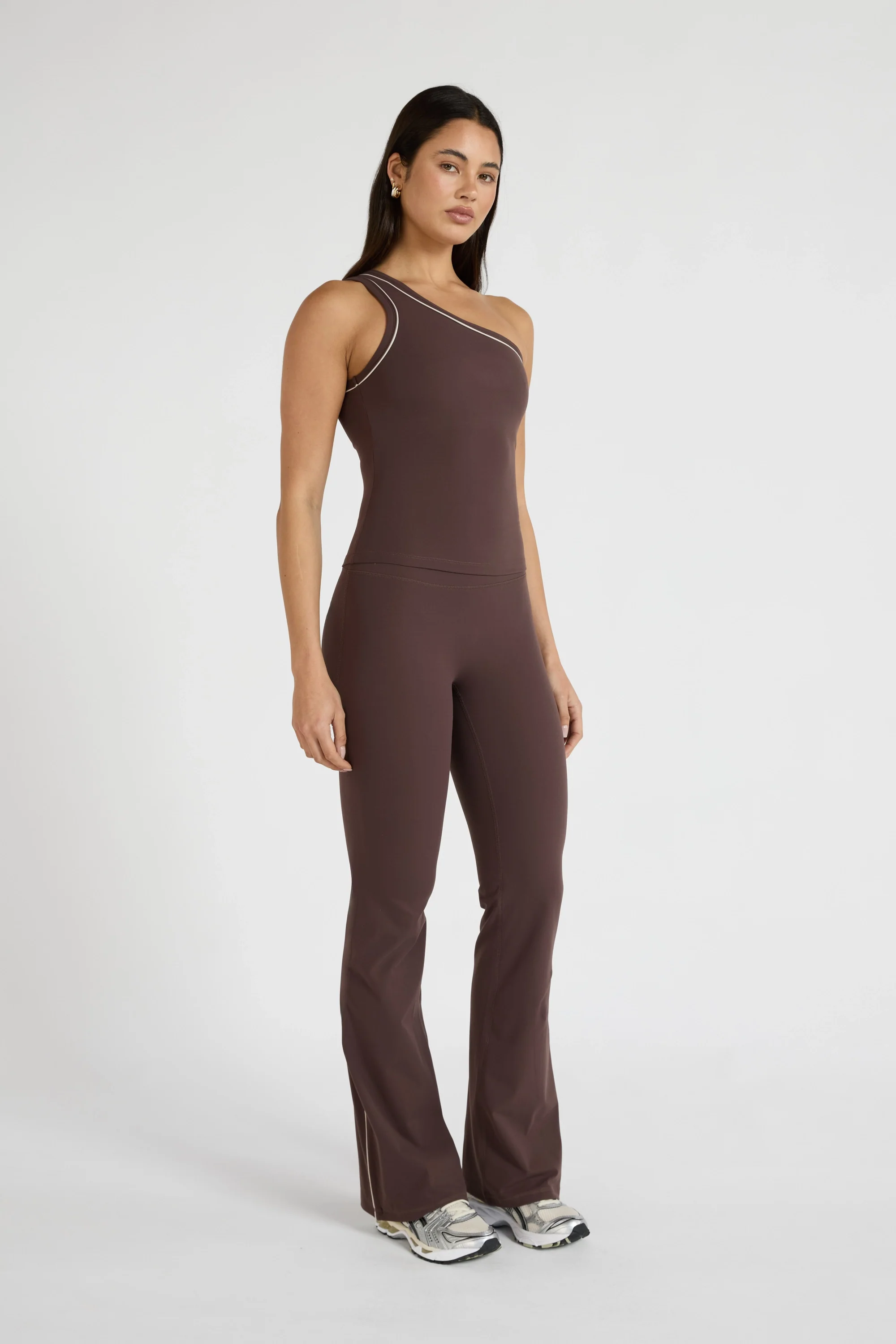 ALLFENIX CloudCore One Shoulder Contrast Piping Tank - Image 5