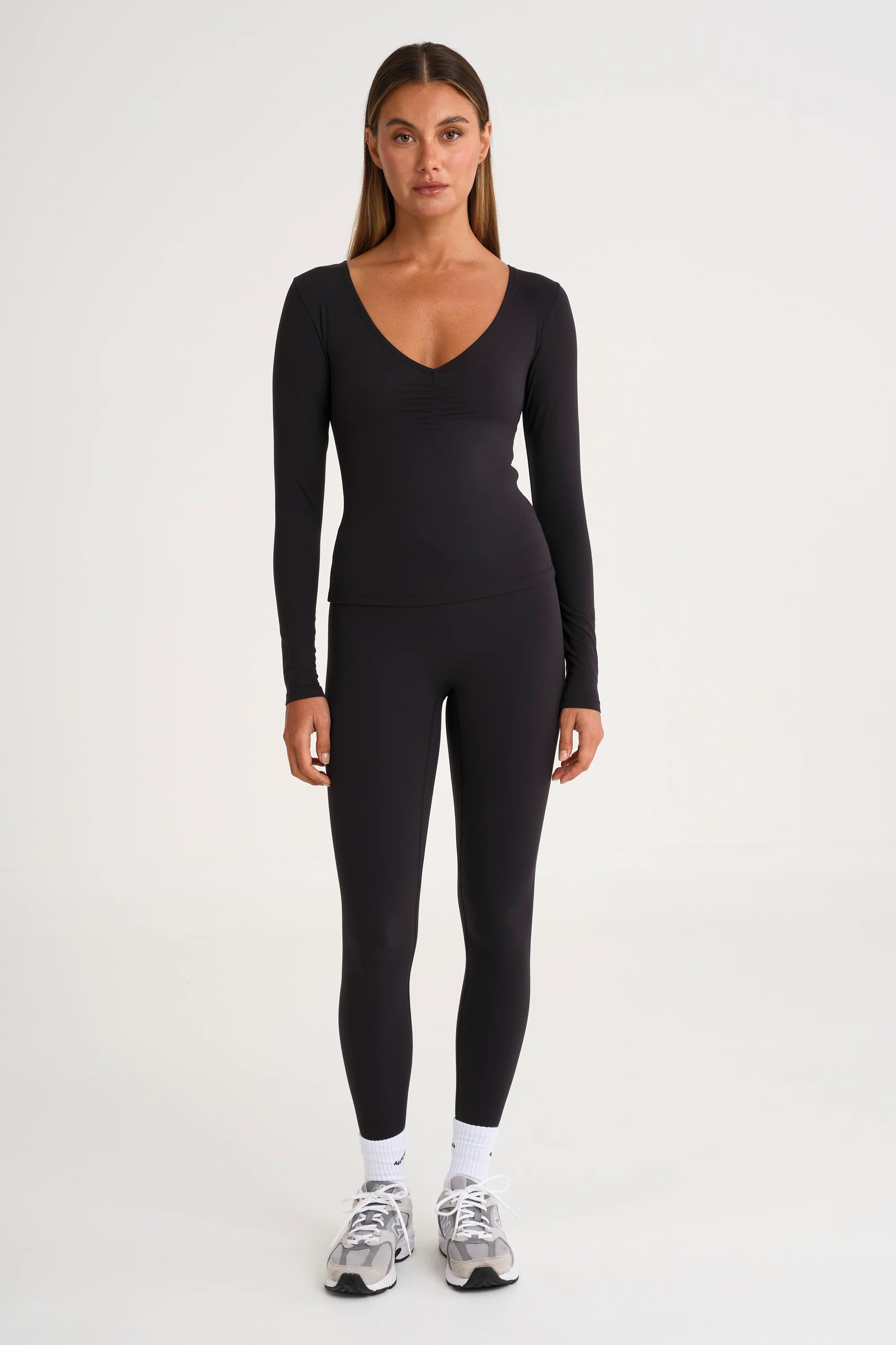 ALLFENIX CloudCore Lite Ruched V-Neck Long Sleeve - Image 3