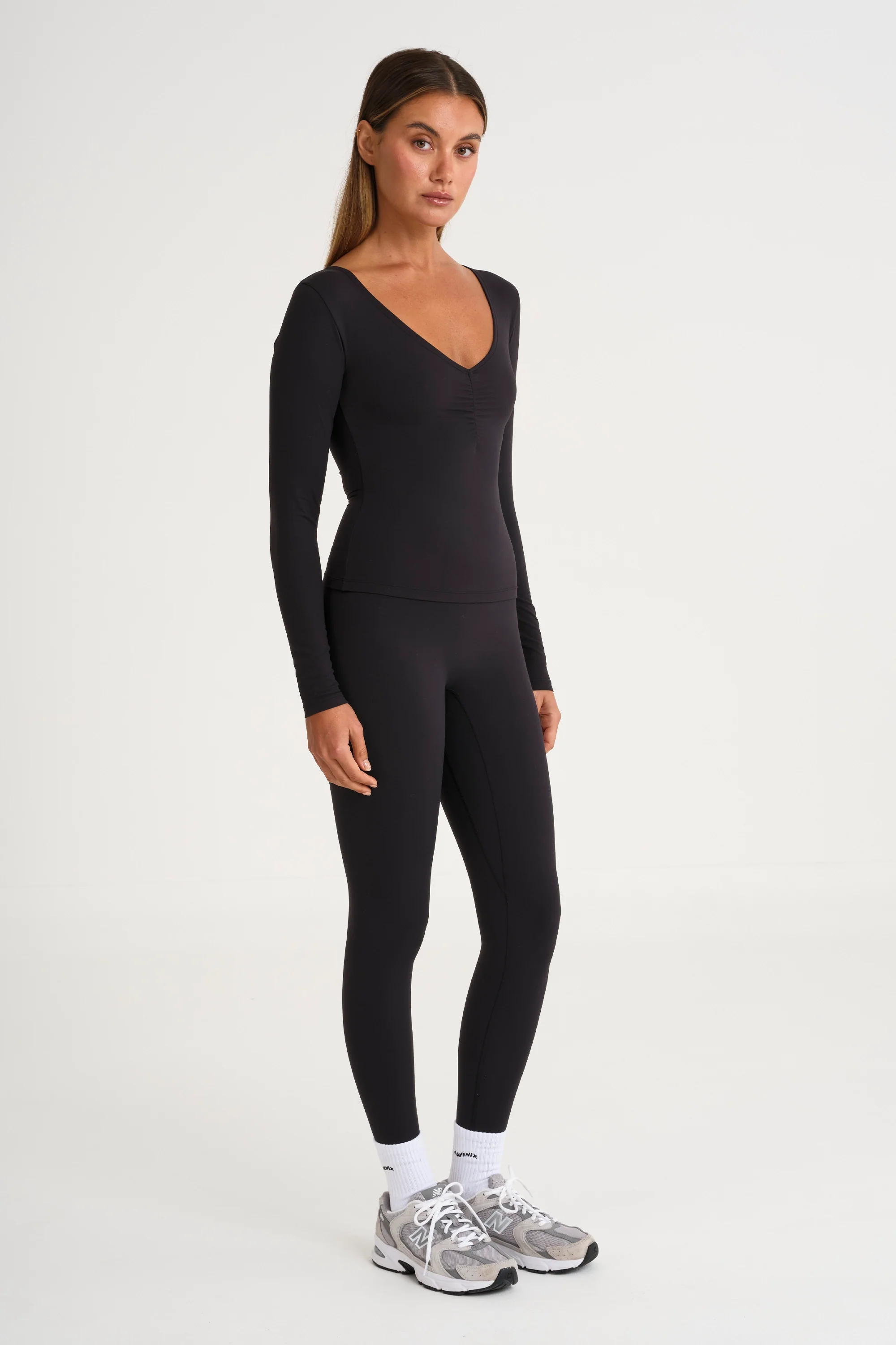 ALLFENIX CloudCore Lite Ruched V-Neck Long Sleeve - Image 4