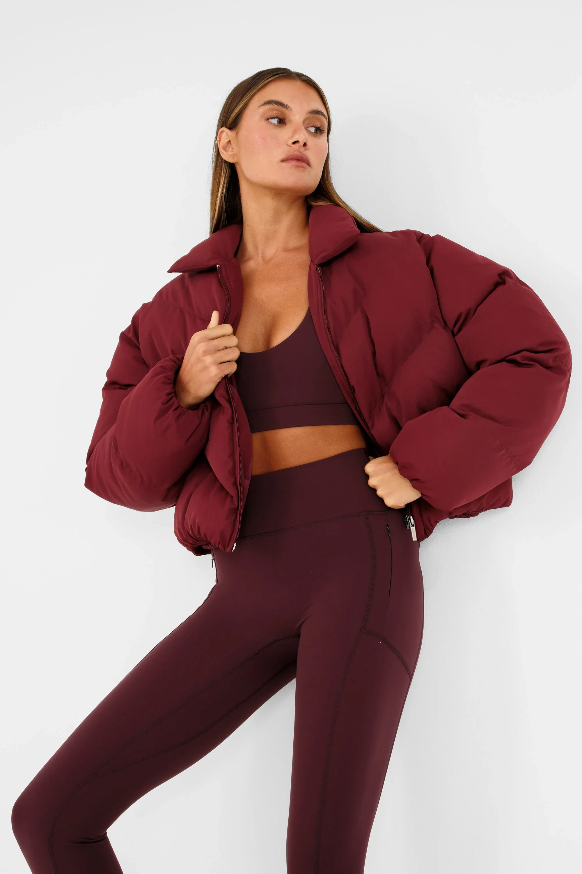 Cropped Puffer Jacket - Image 5