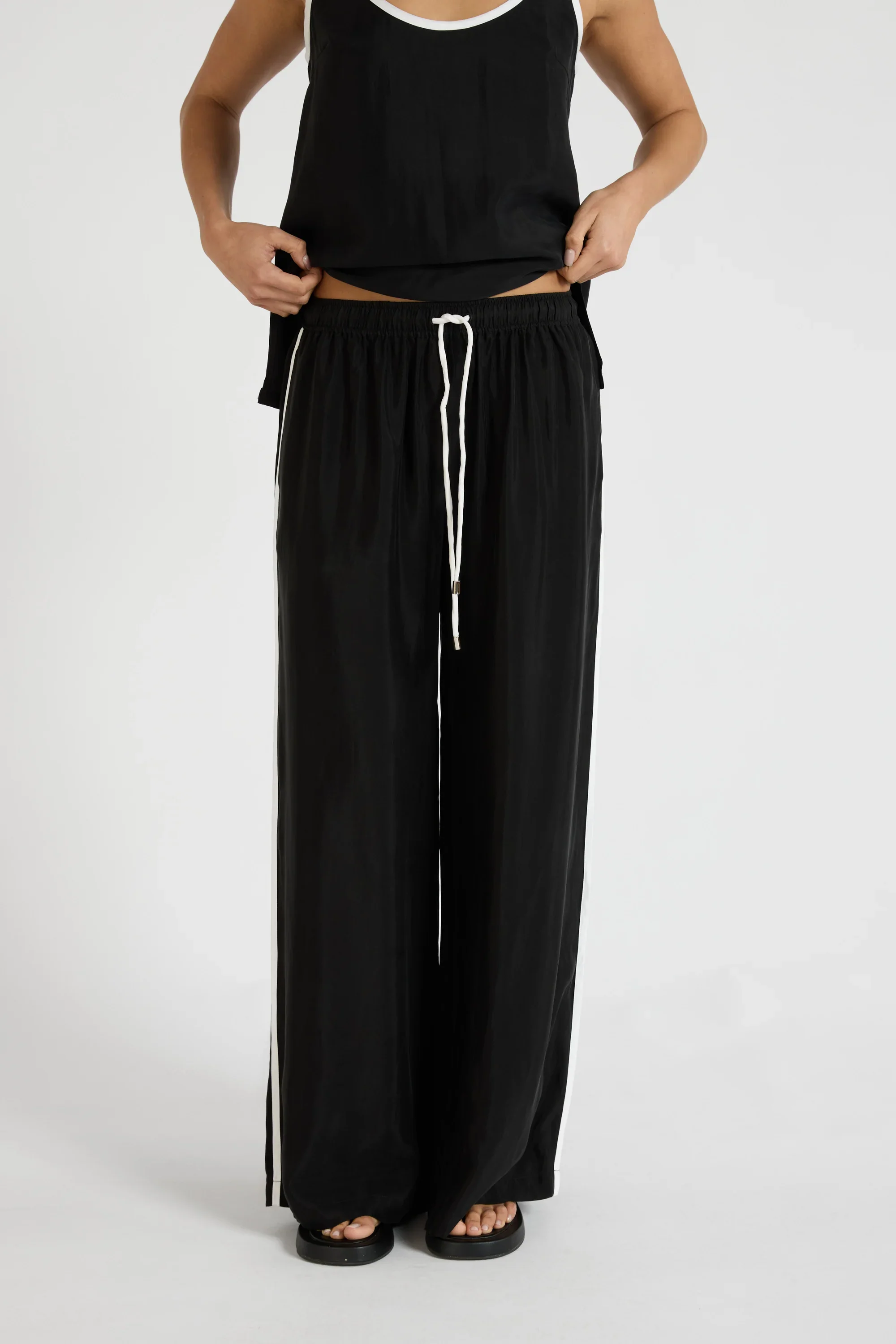 Cupro Contrast Pant