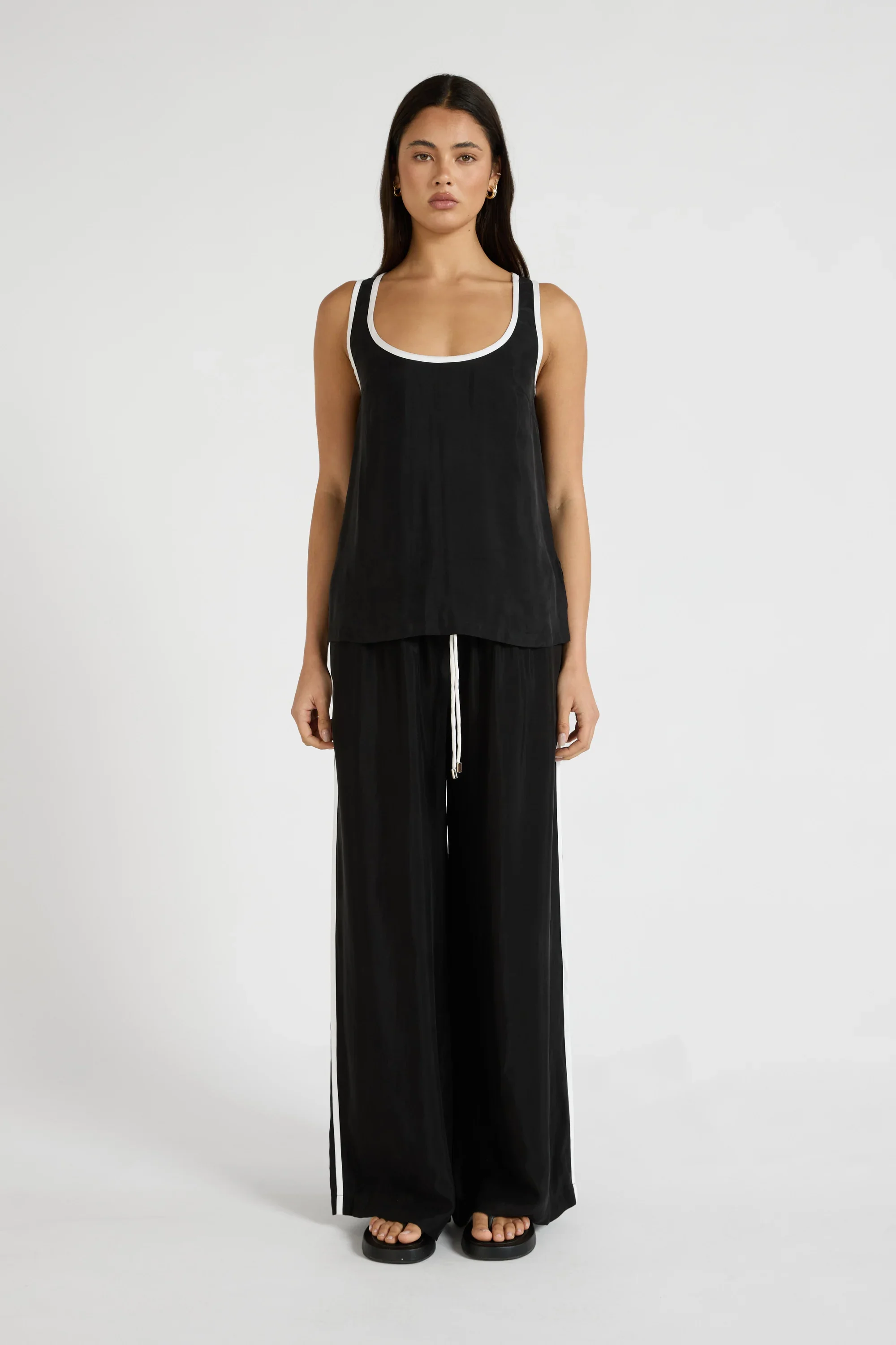 Cupro Contrast Pant - Image 2