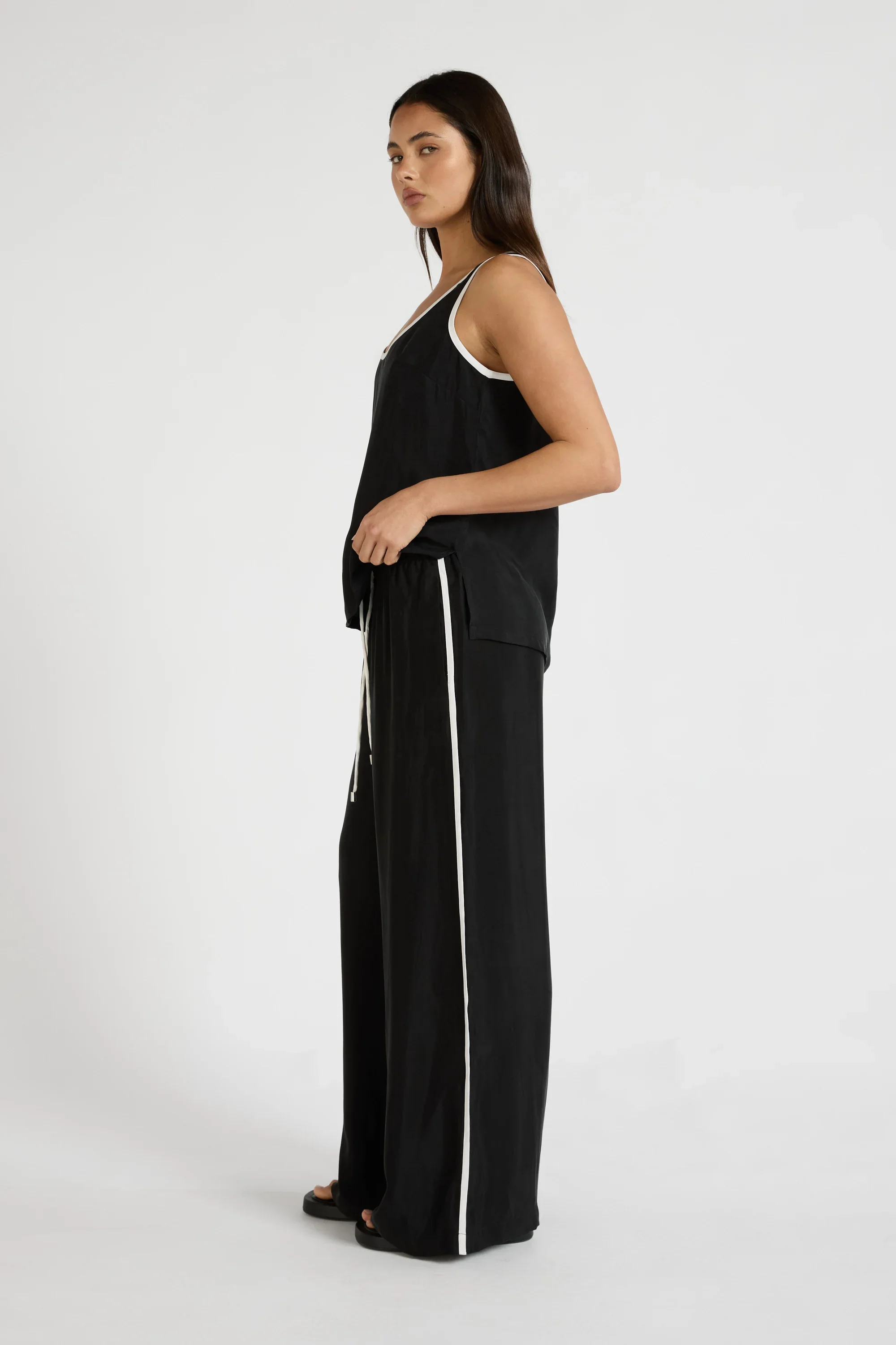 Cupro Contrast Pant - Image 3
