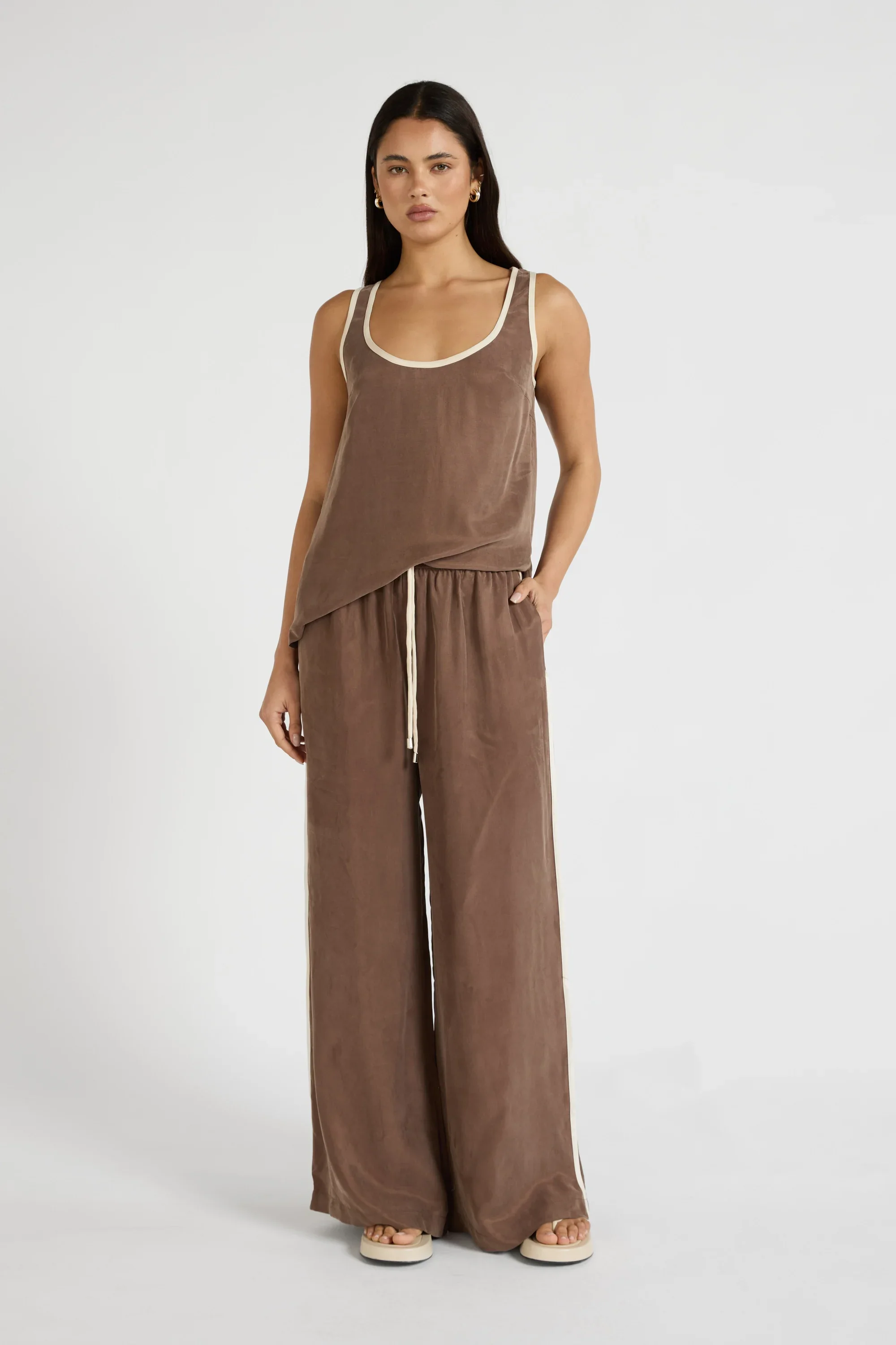 Cupro Contrast Pant - Image 3