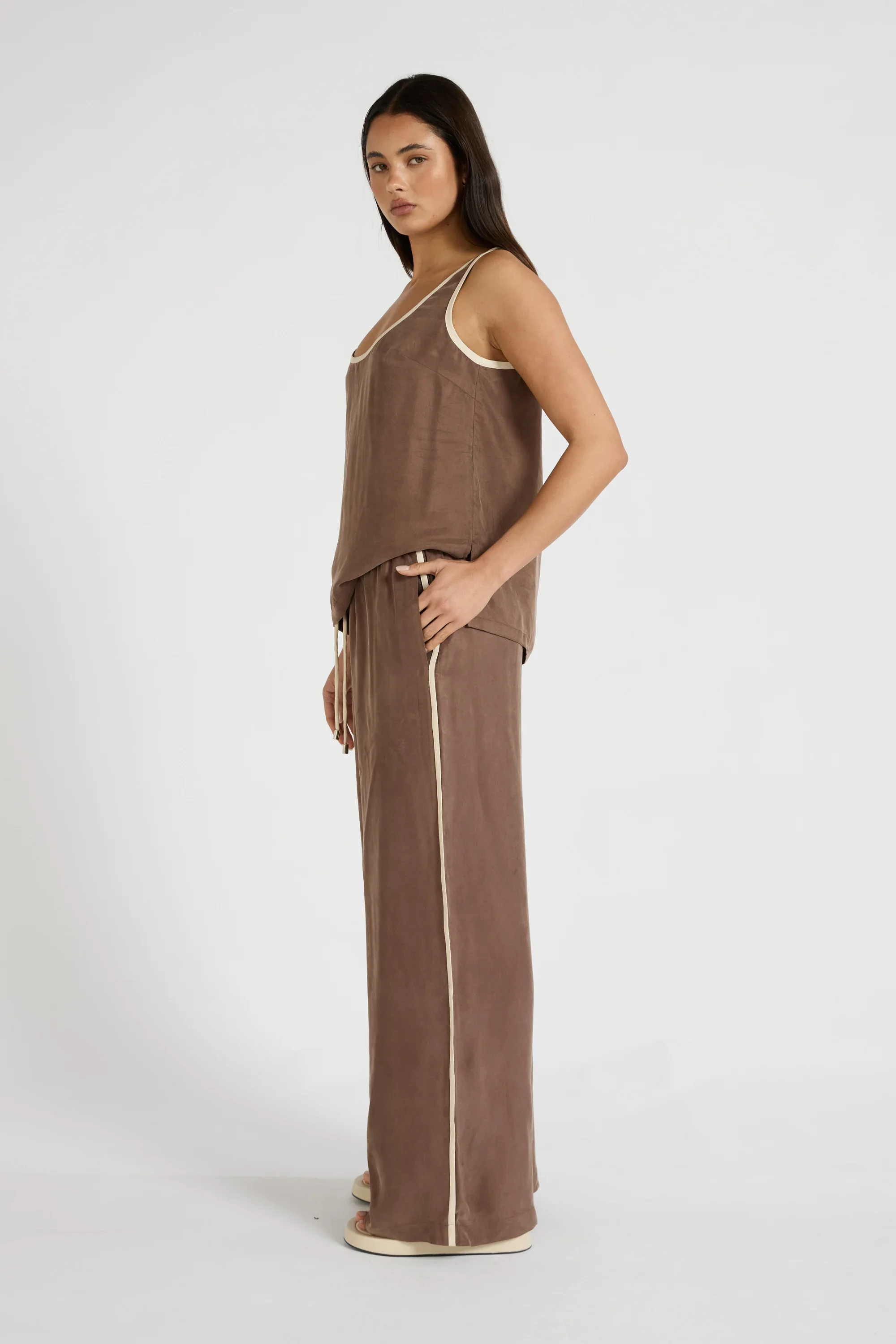 Cupro Contrast Pant - Image 4