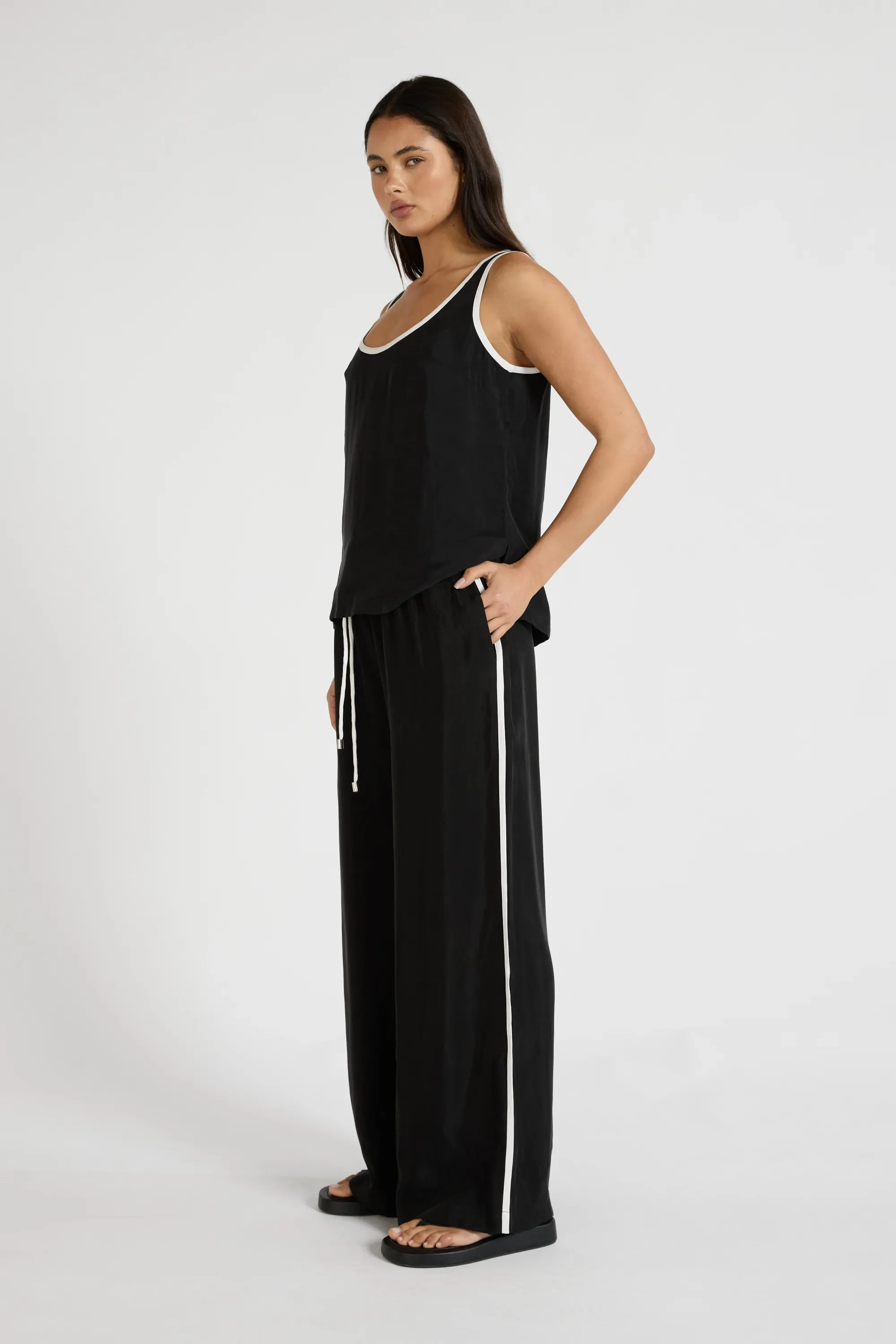 Cupro Contrast Tank - Image 3