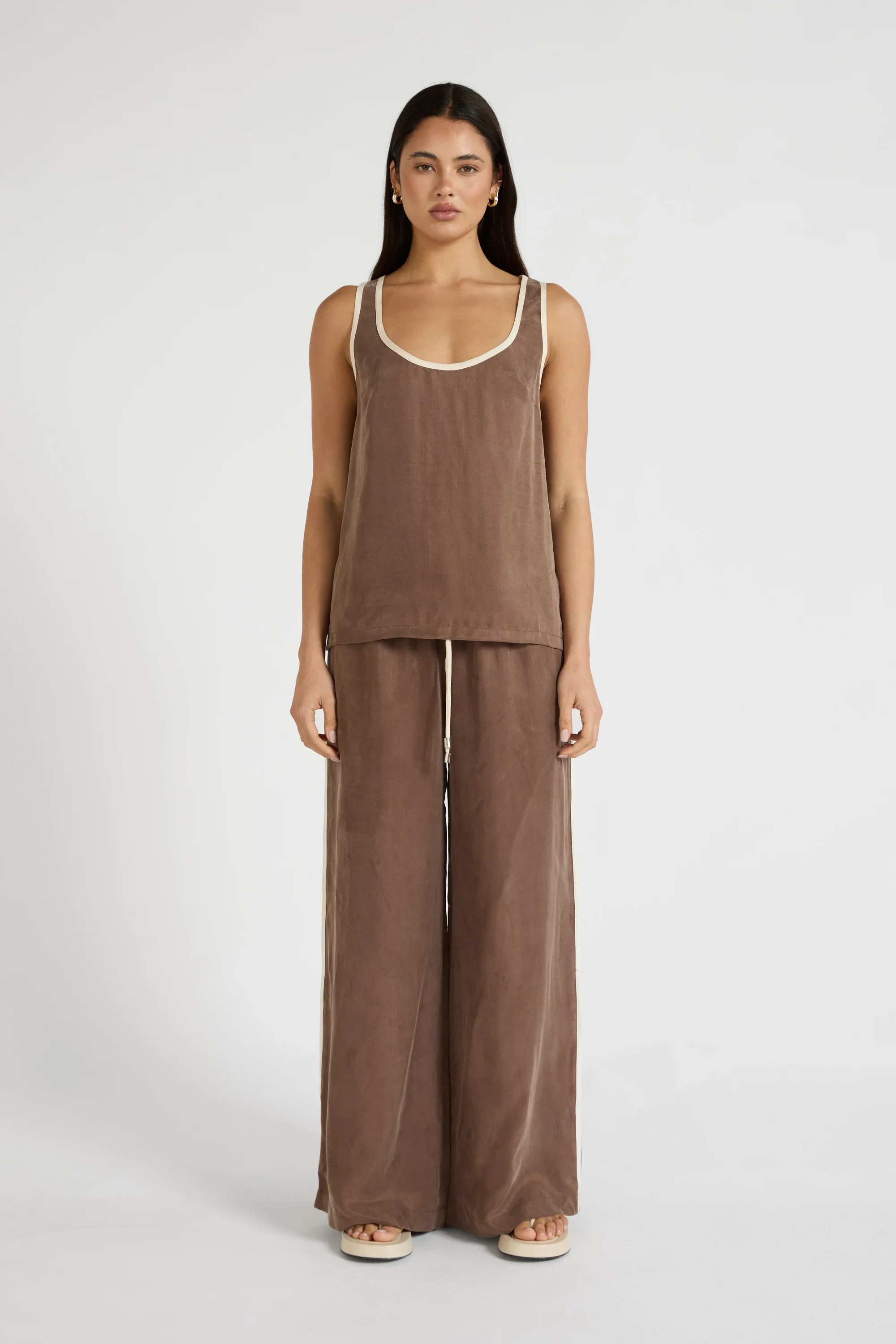 Cupro Contrast Tank - Image 2
