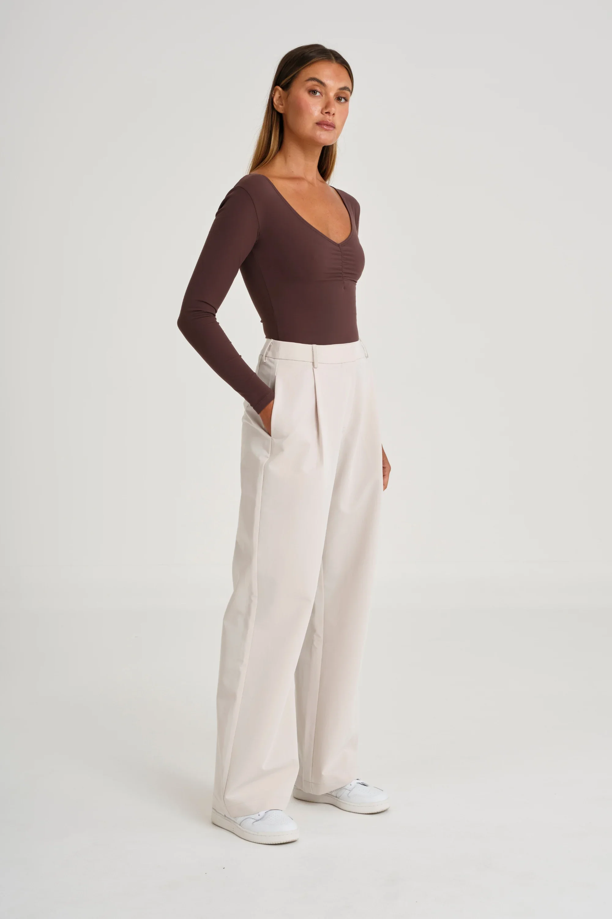 Pin Tuck Longline Pant - Image 4