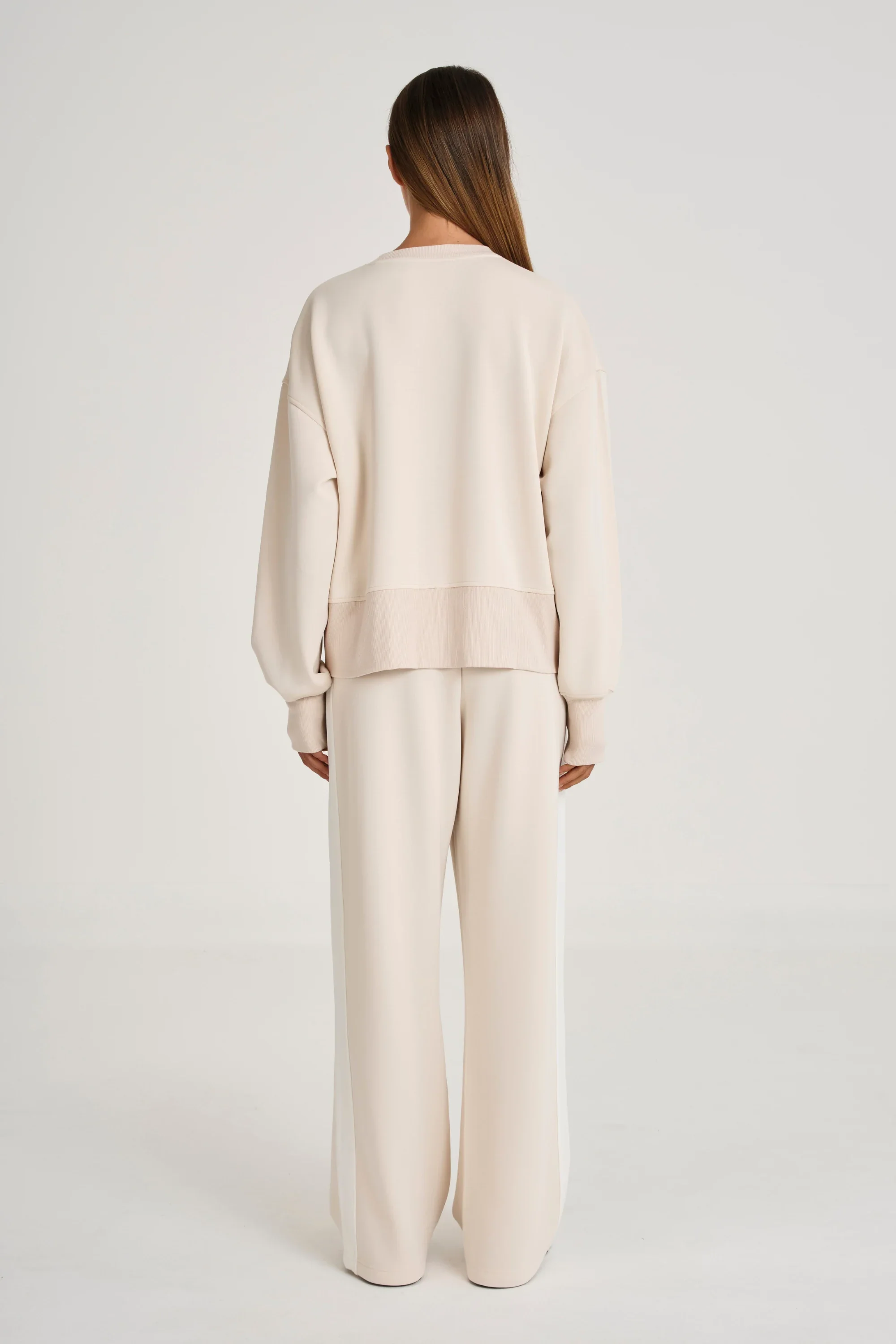 Soft Luxury Contrast Wide Leg Track Pant - Image 8