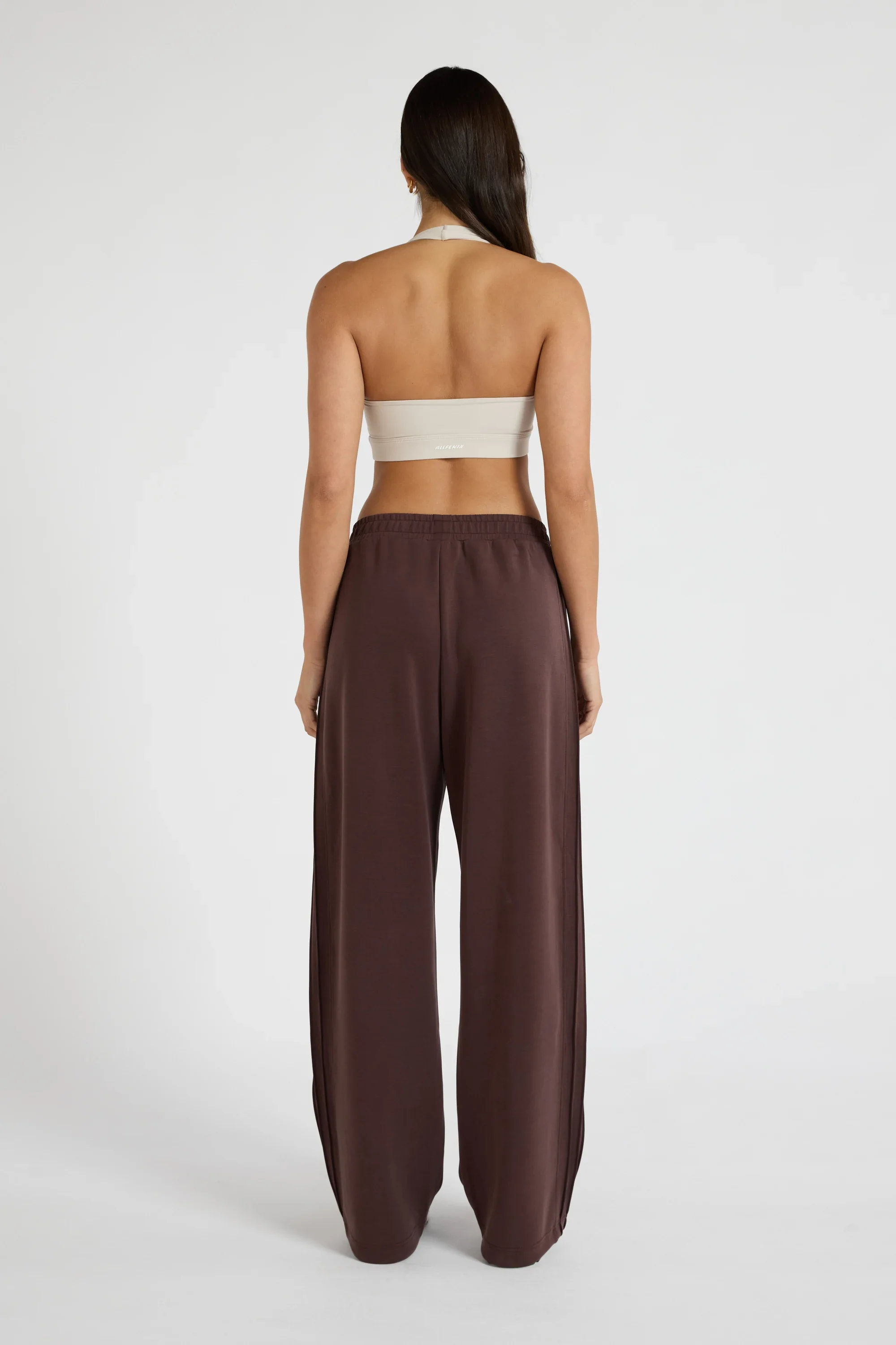Soft Luxury Pin Tuck Wide Leg Track Pant - Image 5