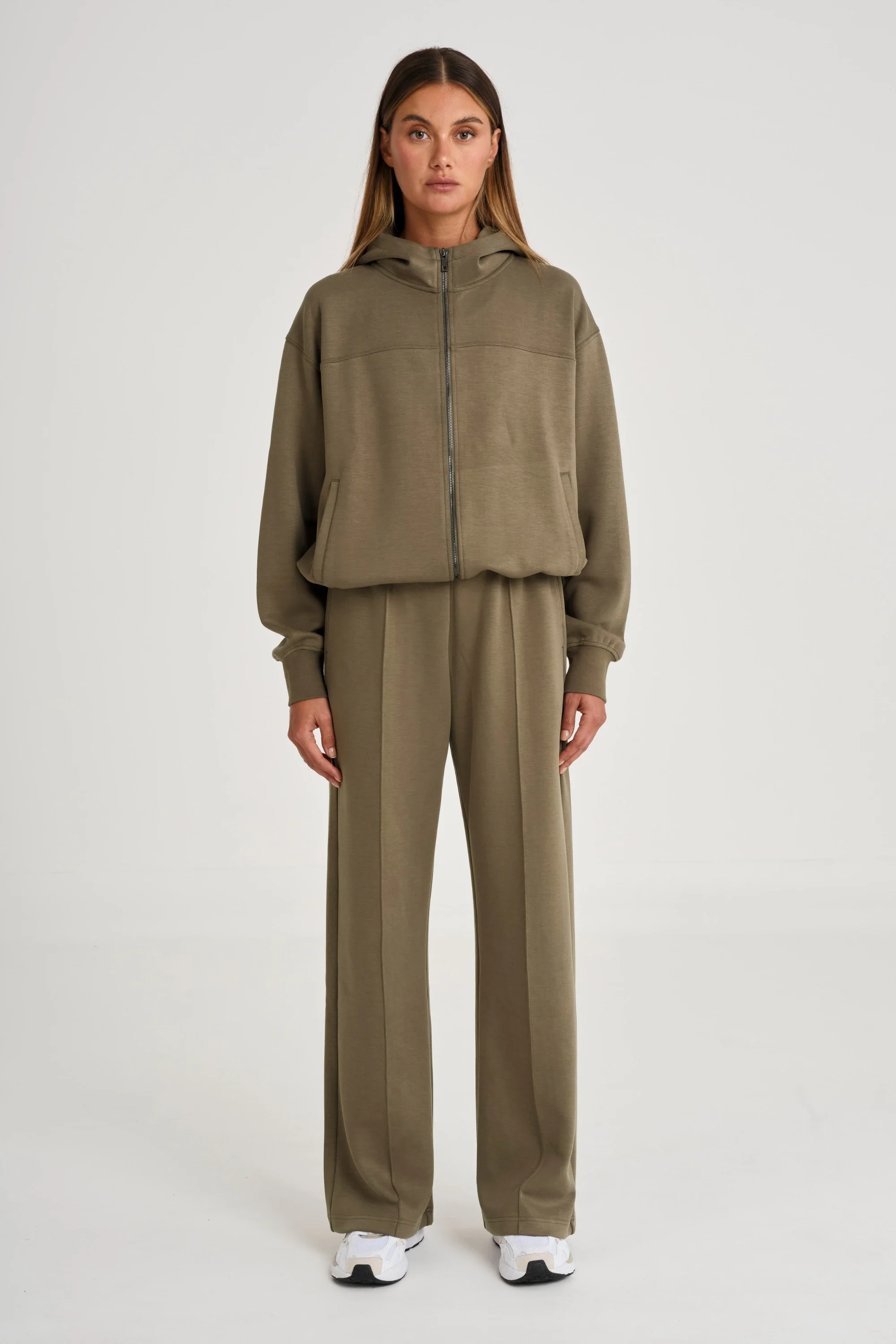 Soft Luxury Wide Leg Track Pant - Image 3
