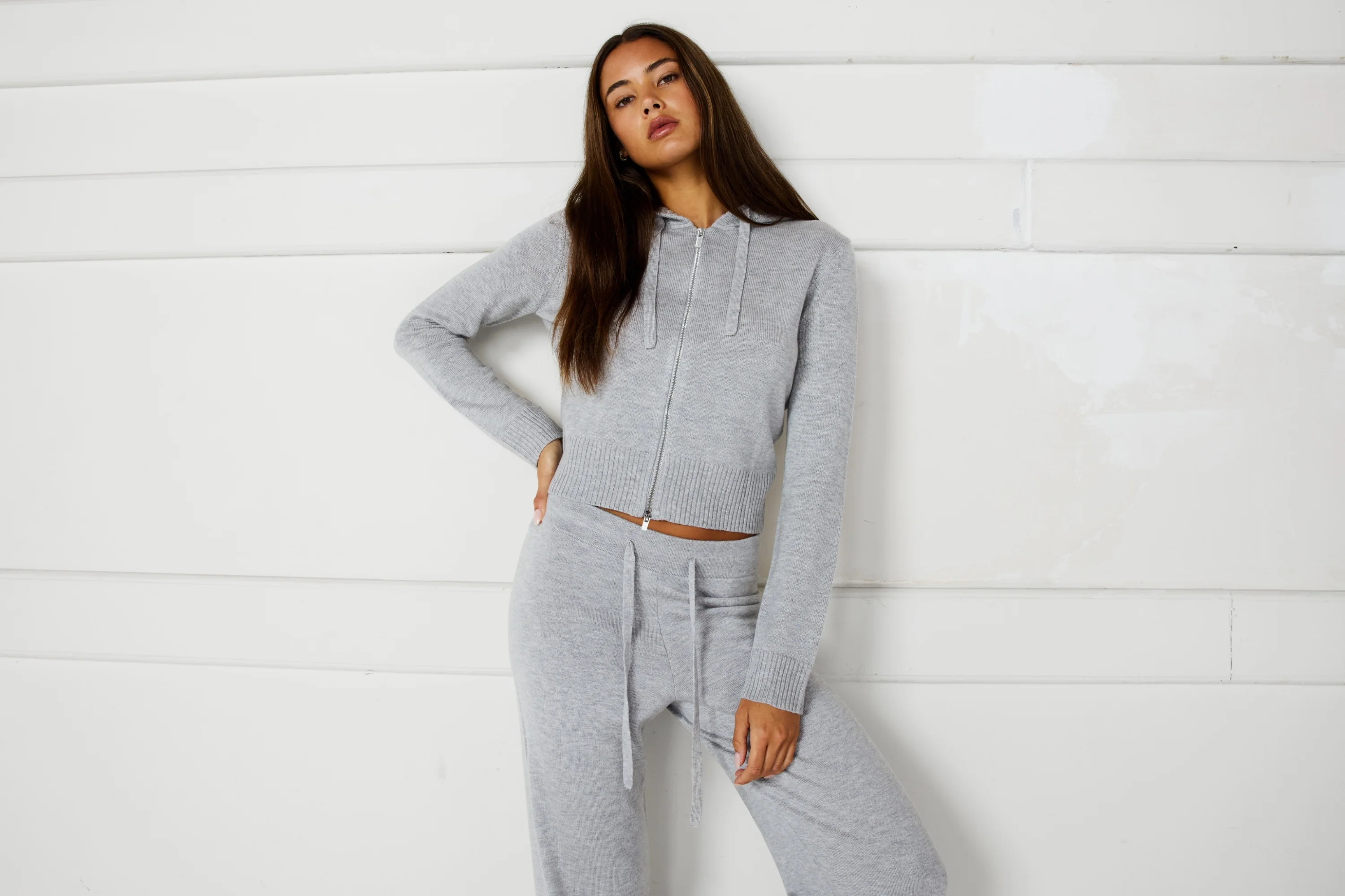 Two Way Knit Hoodie - Image 6