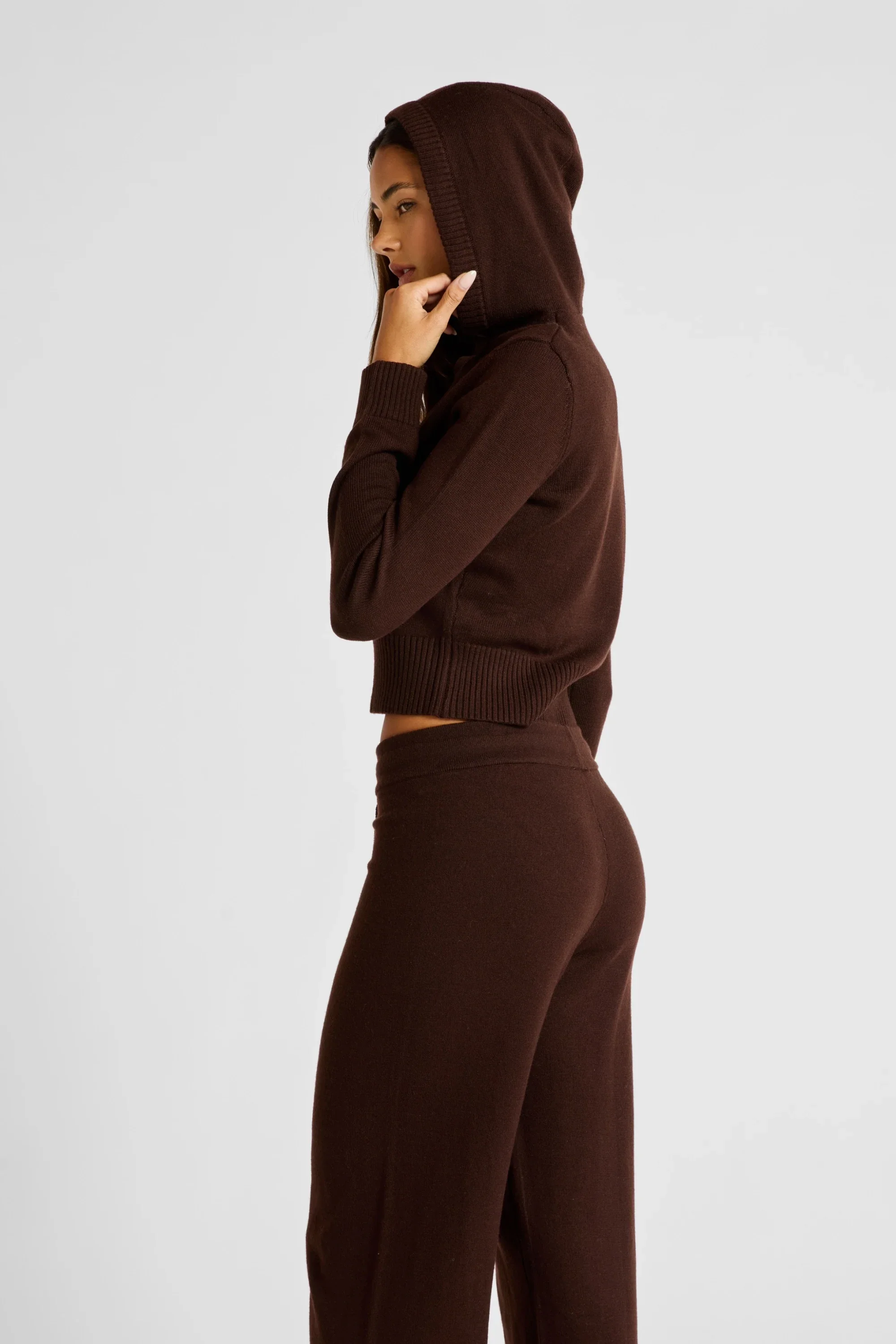 Two Way Knit Hoodie - Image 5